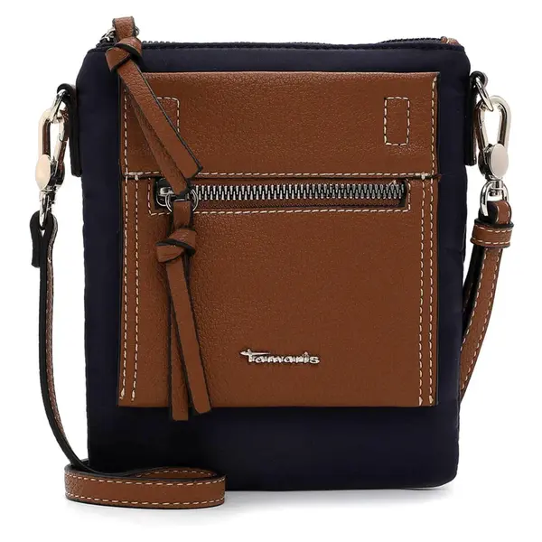 Dámska kabelka na mobil a doklady Tamaris Rikke - modro-hnedá
