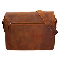 Pánska kožená taška cez rameno Greenwood Martin - svetlo hnedá