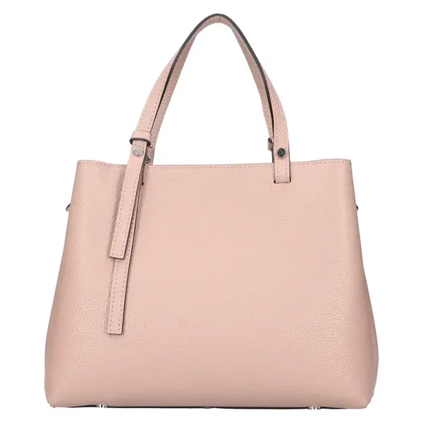 Dámska kožená kabelka Italia Gabby - ružová