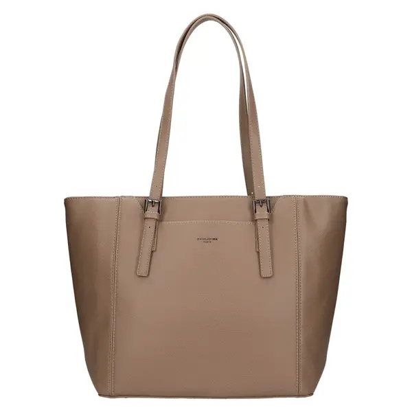 Dámska kabelka David Jones Maura - svetlo hnedá