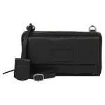 Dámska kožená crossbody kabelka s peňaženkou Burkely Biddy - čierna