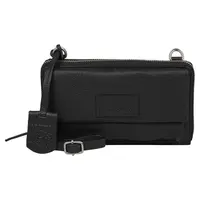 Dámska kožená crossbody kabelka s peňaženkou Burkely Biddy - čierna