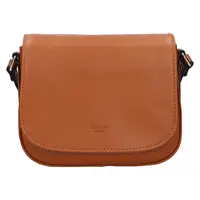 Kožená dámska crosbody kabelka Katana Alix - koňak