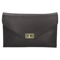 Dámská kožená crosbody kabelka Italia Martes - černá