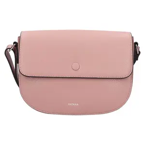 Kožená dámska crosbody kabelka Katana Amálie - ružová