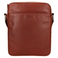 Pánská kožená taška přes rameno Lagen Moss - koňak