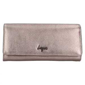 Dámská kožená peněženka Lagen Grete - stříbrná