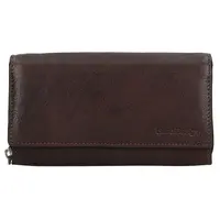 Dámská kožená peněženka SendiDesign Monic - tmavě hnědá