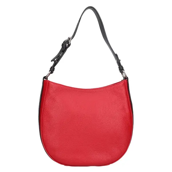 Dámská kožená kabelka Gianní Conti Amanda - červeno-černá