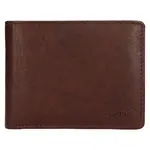 Pánská kožená peněženka Lagen Kryštof - tmavě hnědá