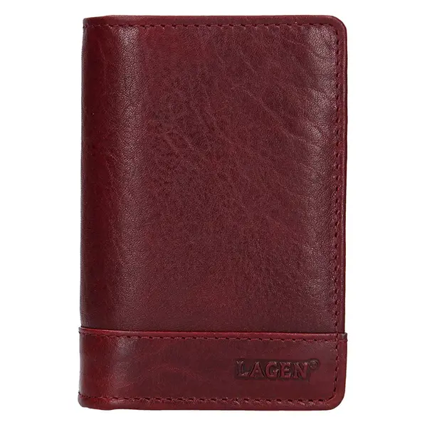 Dámské kožené pouzdro na doklady Lagen Sabine - tmavě vínová