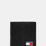 Peněženka Tommy Jeans pánská, černá barva, AM0AM13698