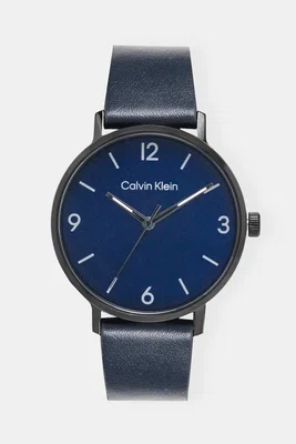 Hodinky Calvin Klein tmavomodrá barva, 25200436