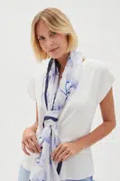 Marisse Women's Scarf L-Sz-4627 L.Blue