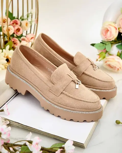 Resti Women's moccasins with zircons Ali