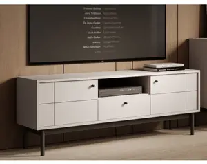 TV skříňka Japandi, 154 cm, béžová kašmír