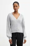 Kardigan Guess HANNA dámský, šedá barva, W5YR07 Z2ZK2