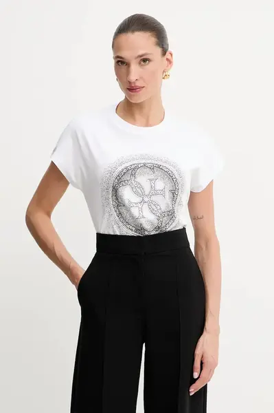 Bavlněné tričko Guess 4G