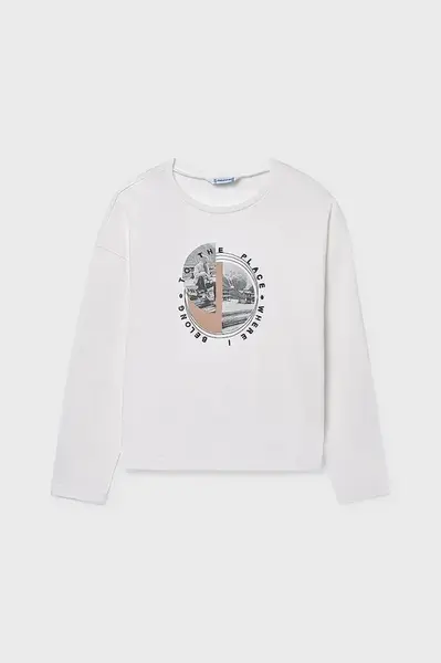 Dětské bavlněné tričko s dlouhým rukávem Mayoral
