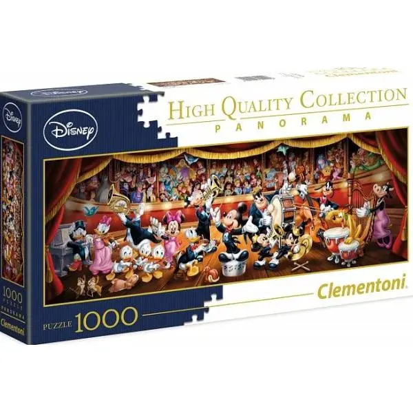 Puzzle 1000 dielikov panorama - Disney orchester