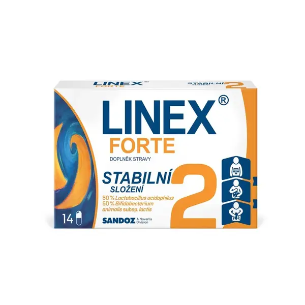 Linex ® Forte 14 tobolek probiotika s prebiotiky