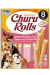 Churu Dog Rolls Chicken With Salmon Wraps 8x12g