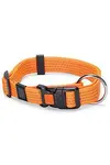 Obojek nylon Art Sportiv reflex 30-45cmx15mm oranžový