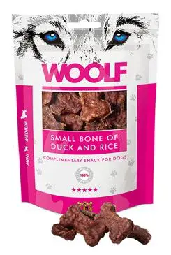 Woolf pochoutka small bone of duck and rice 100g