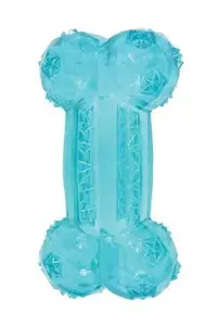 Hračka pes kost BONE TPR POP 12cm tyrkys Zolux