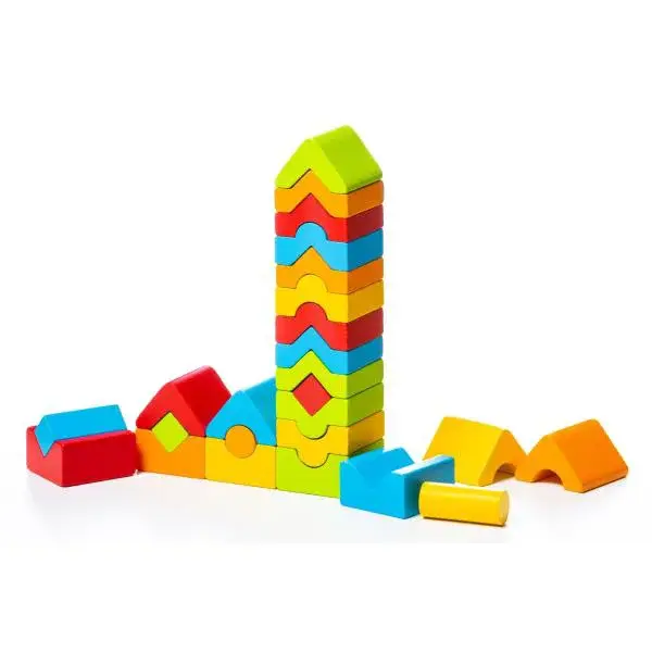 CUBIKA 15016 Sada 5 veží LD-13 - drevená skladačka 25 dielov