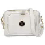 Stylová dámská koženková crossbody kabelka Taiga, bílá