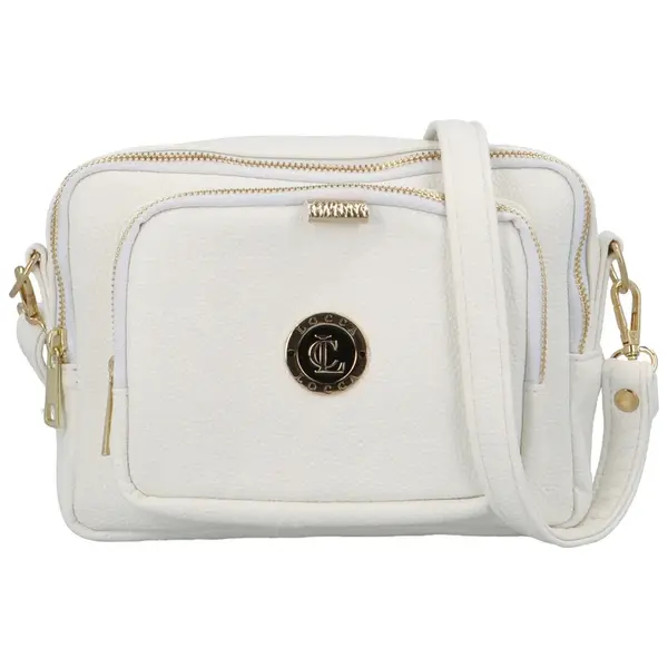 Stylová dámská koženková crossbody kabelka Taiga, bílá