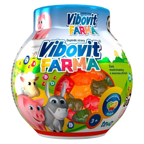 Vibovit Farma želé multivitamíny 50 ks New