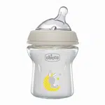 CHICCO Láhev kojenecká sklo Natural Feeling neutral 0m+, 150 ml