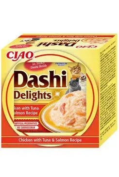 Churu Cat Ciao Dashi kuře s tuňákem a lososem 70g