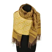 Moderní dámská šála se vzorem Donika, žlutá