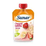 SUNAR Kapsička ovocná kašička jahoda, banán, ovsené vločky 120 g