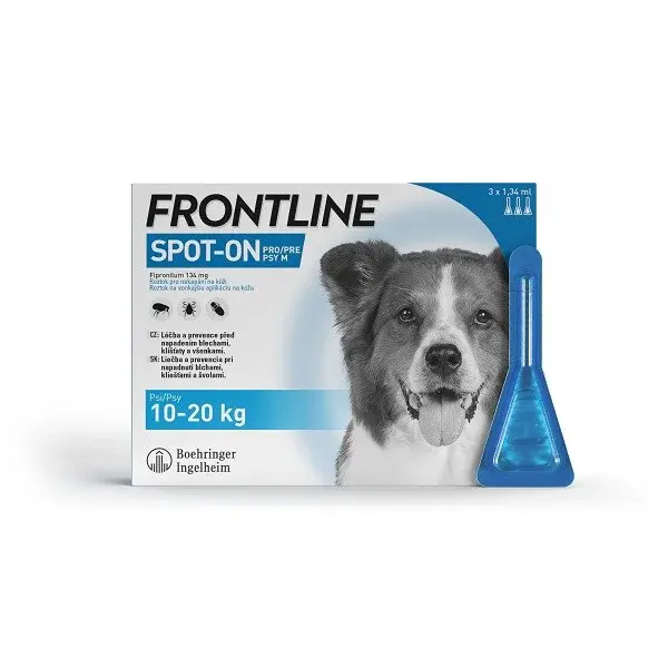Frontline spot-on pro psy M 1,34 ml 3 pipety