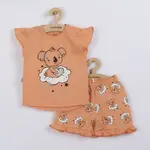 Detské letné pyžamko New Baby Dream lososové 68 (4-6m)