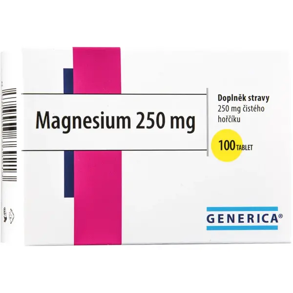Magnesium 250 Tbl.100 Generica