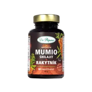 Dr. Popov MUMIO Shilajit + rakytník 60 kapslí