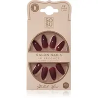 SOSU Cosmetics Salon Nails umělé nehty odstín Mulled Wine 30 ks