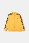 Mikina adidas Originals Firebird dámská, oranžová barva, s aplikací, JX7862