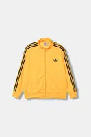 Mikina adidas Originals Firebird dámská, oranžová barva, s aplikací, JX7862