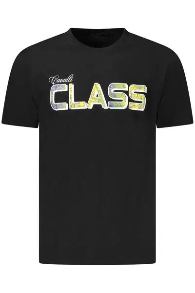 CAVALLI CLASS SHORT SLEEVE T-SHIRT MEN BLACK