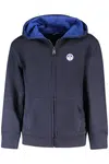 NORTH SAILS KIDS' ZIP-UP SWEATSHIRT BLUE