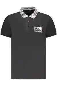 Černé pánské polo triko Cavalli Class
