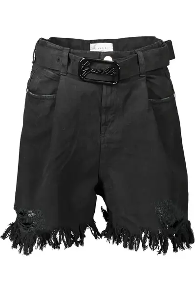 Černé dámské džínové kraťasy Gaelle Paris