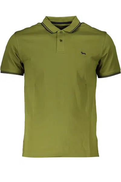 HARMONT &amp; BLAINE GREEN MEN'S SHORT SLEEVED POLO SHIRT