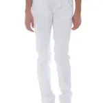 Bílé dámské rovné džíny